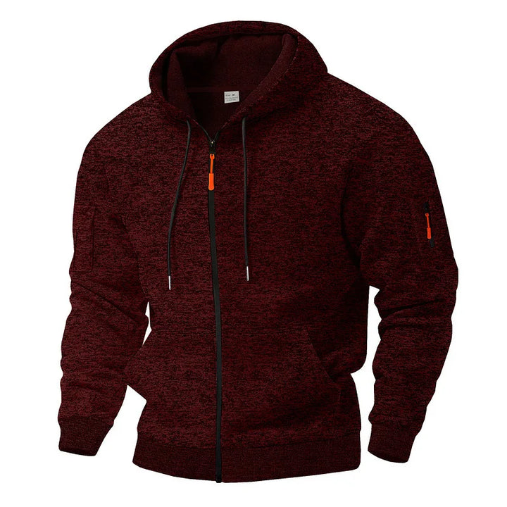 Daemor - Chaqueta con capucha y cremallera completa para todo tipo de clima