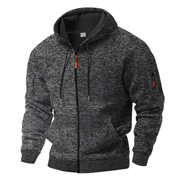 Daemor - Chaqueta con capucha y cremallera completa para todo tipo de clima