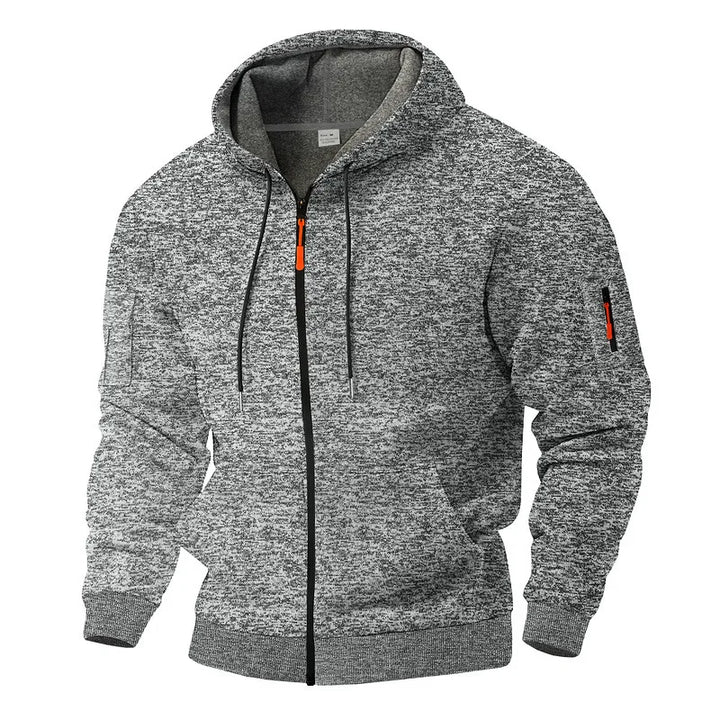 Daemor - Chaqueta con capucha y cremallera completa para todo tipo de clima
