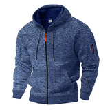 Daemor - Chaqueta con capucha y cremallera completa para todo tipo de clima