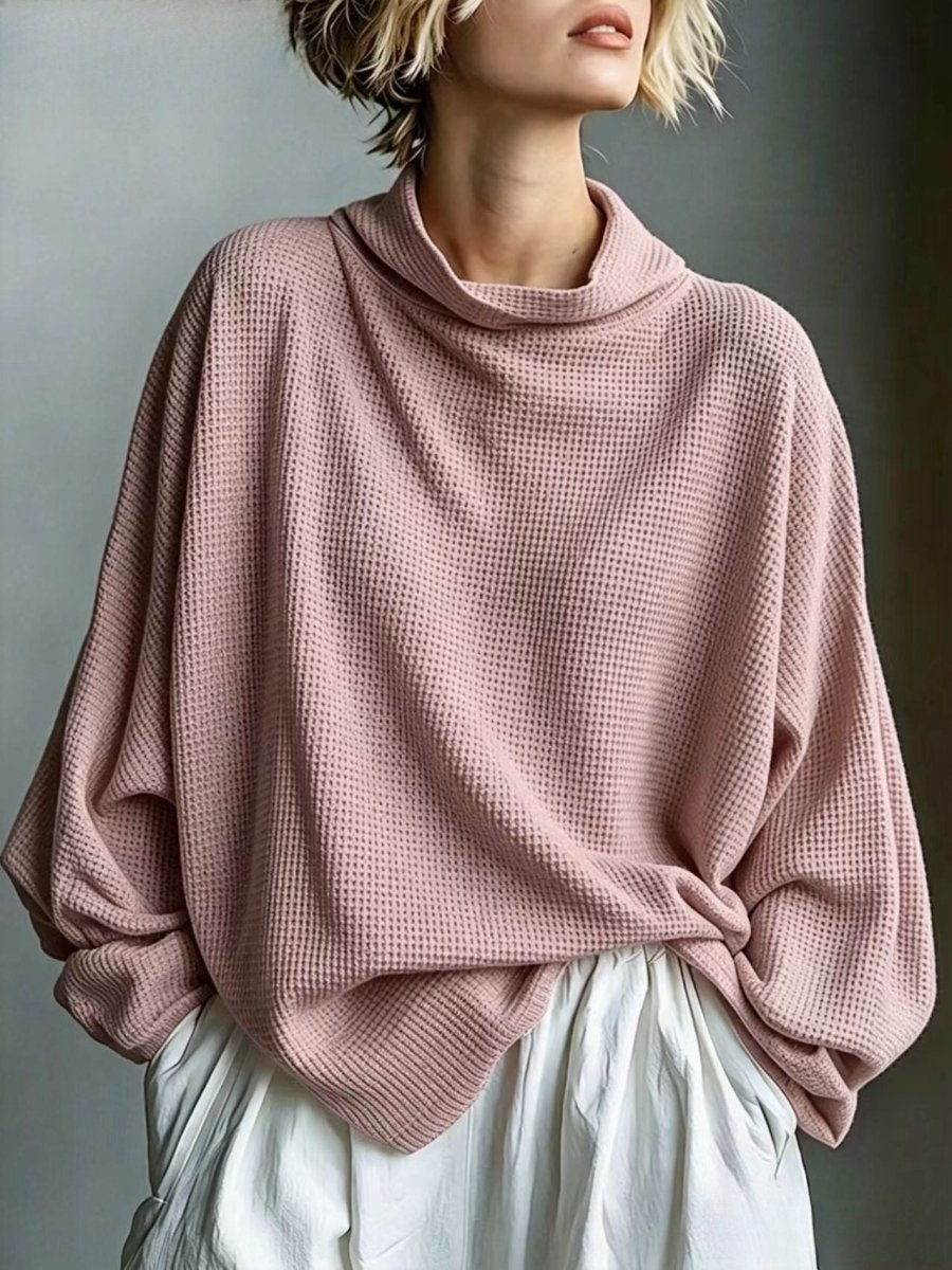 Aella - Top de cuello alto texturizado oversize