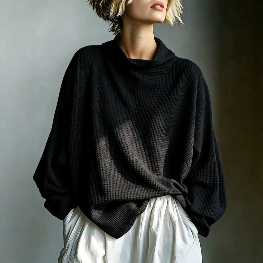 Aella - Top de cuello alto texturizado oversize