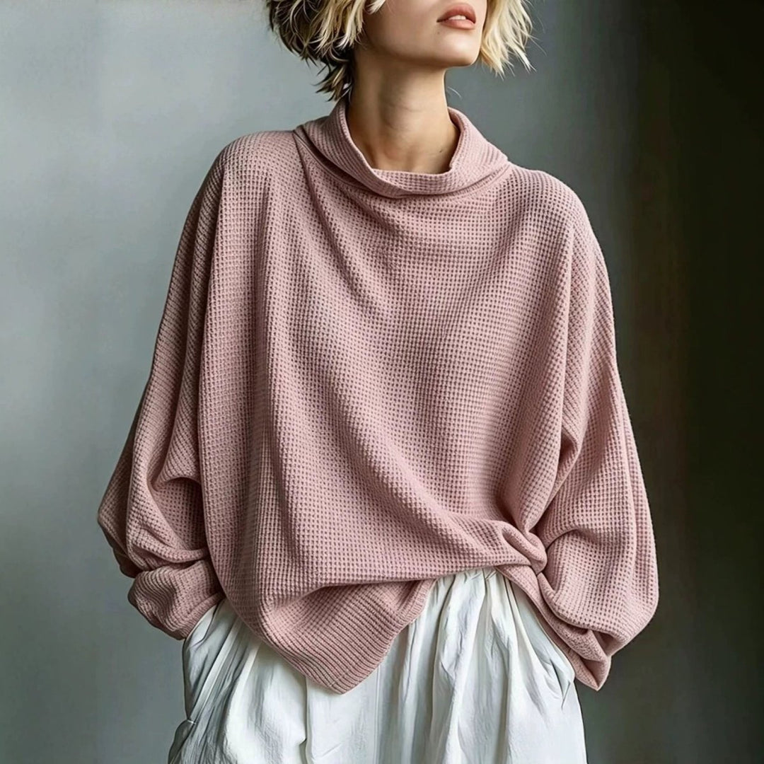 Aella - Top de cuello alto texturizado oversize