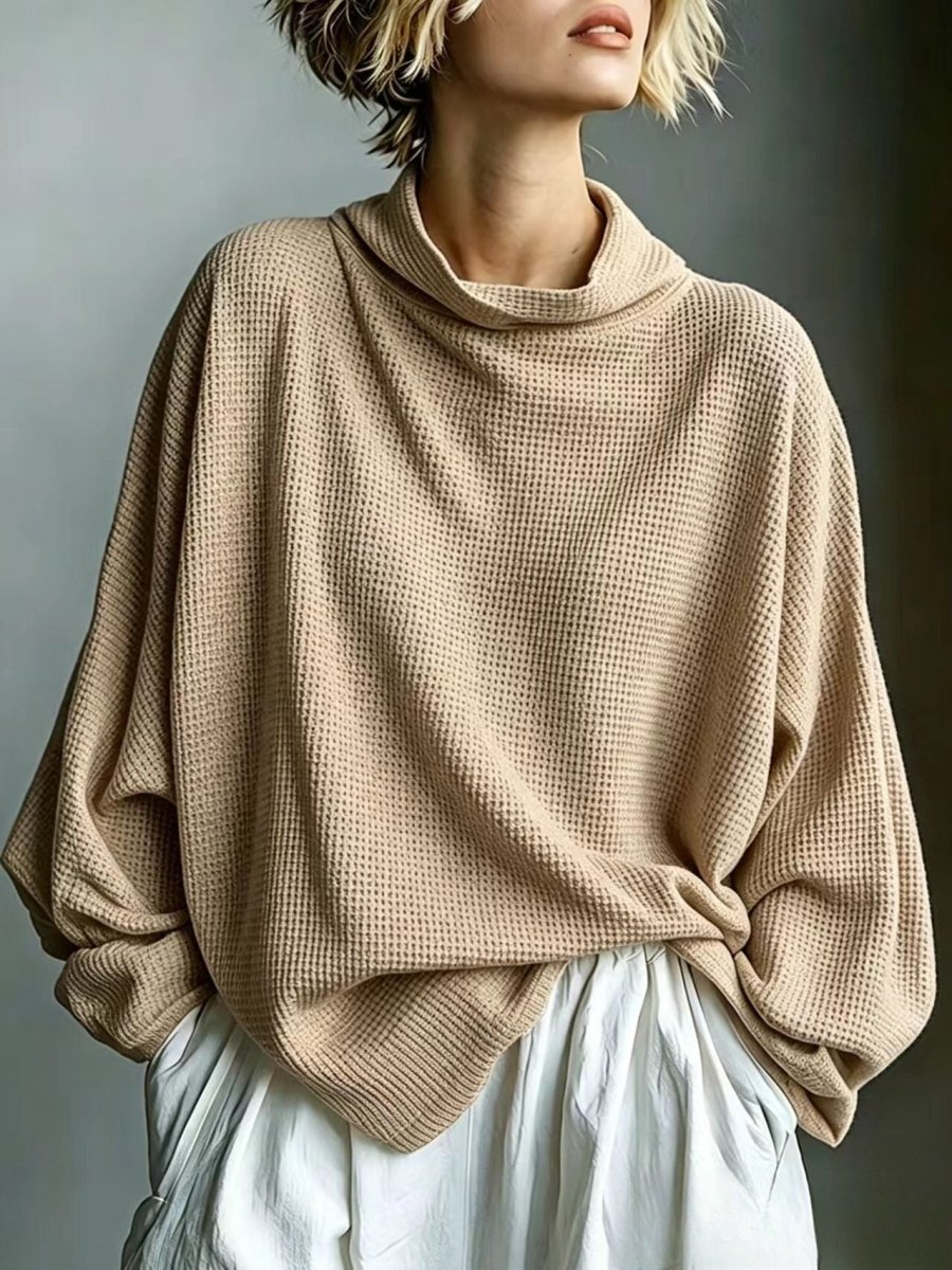 Aella - Top de cuello alto texturizado oversize