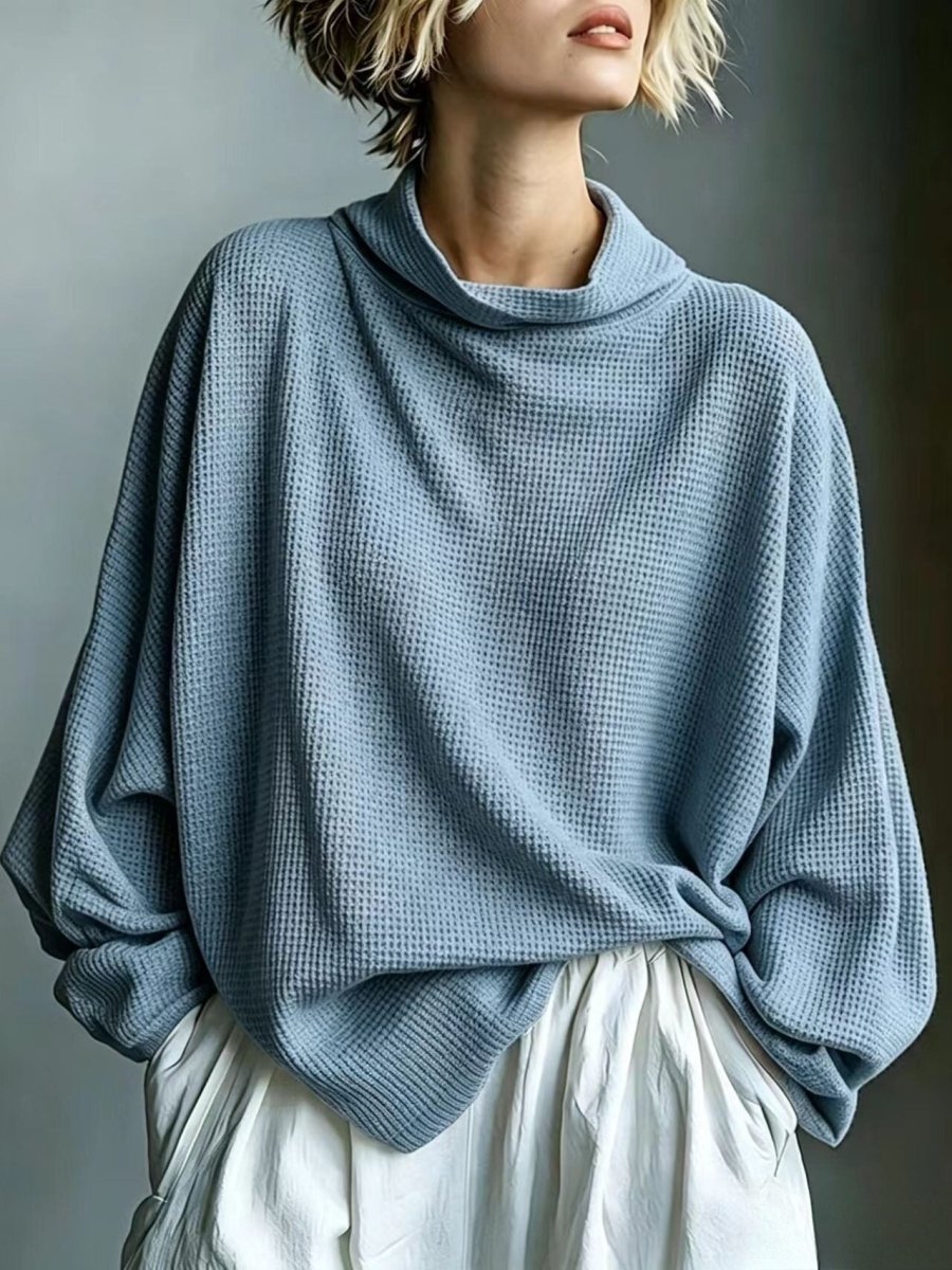 Aella - Top de cuello alto texturizado oversize